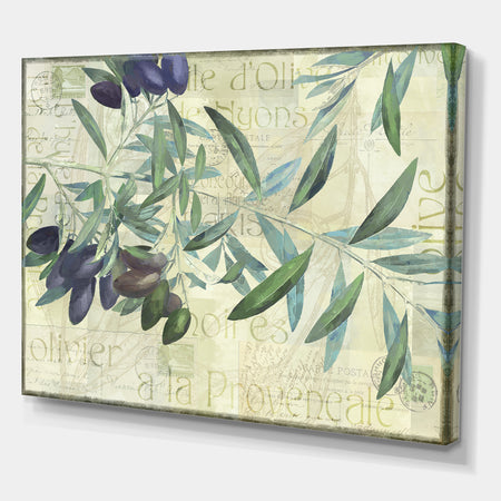 Olives de Nyons - Cottage Premium Canvas Wall Art