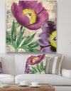 Purple Peonies - Cottage Gallery-wrapped Canvas