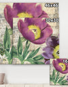 Purple Peonies - Cottage Gallery-wrapped Canvas