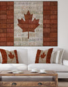 Canada License Plate Flag - Traditional Gallery-wrapped Canvas