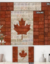 Canada License Plate Flag - Traditional Gallery-wrapped Canvas