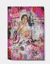 Old Style Newspaper Street Art Collage I - Modern & Contemporary Canvas Artwork