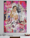 Old Style Newspaper Street Art Collage I - Modern & Contemporary Canvas Artwork