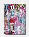 Old Style Newspaper Street Art Collage II - Modern & Contemporary Premium Canvas Wall Art