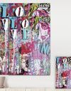 Old Style Newspaper Street Art Collage II - Modern & Contemporary Premium Canvas Wall Art