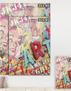 Old Style Newspaper Street Art Collage IV - Modern & Contemporary Canvas Art Print
