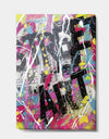 Old Style Newspaper Street Art Collage V - Modern & Contemporary Gallery-wrapped Canvas