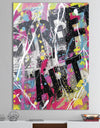 Old Style Newspaper Street Art Collage V - Modern & Contemporary Gallery-wrapped Canvas
