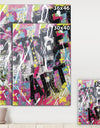 Old Style Newspaper Street Art Collage V - Modern & Contemporary Gallery-wrapped Canvas