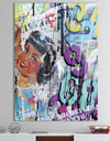Old Style Newspaper Street Art Collage VII - Modern & Contemporary Canvas Wall Art