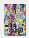 Old Style Newspaper Street Art Collage VIII - Modern & Contemporary Gallery-wrapped Canvas