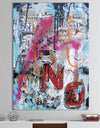 Old Style Newspaper Street Art Collage IX - Modern & Contemporary Canvas Artwork