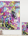 Old Style Newspaper Street Art Collage X - Modern & Contemporary Premium Canvas Wall Art