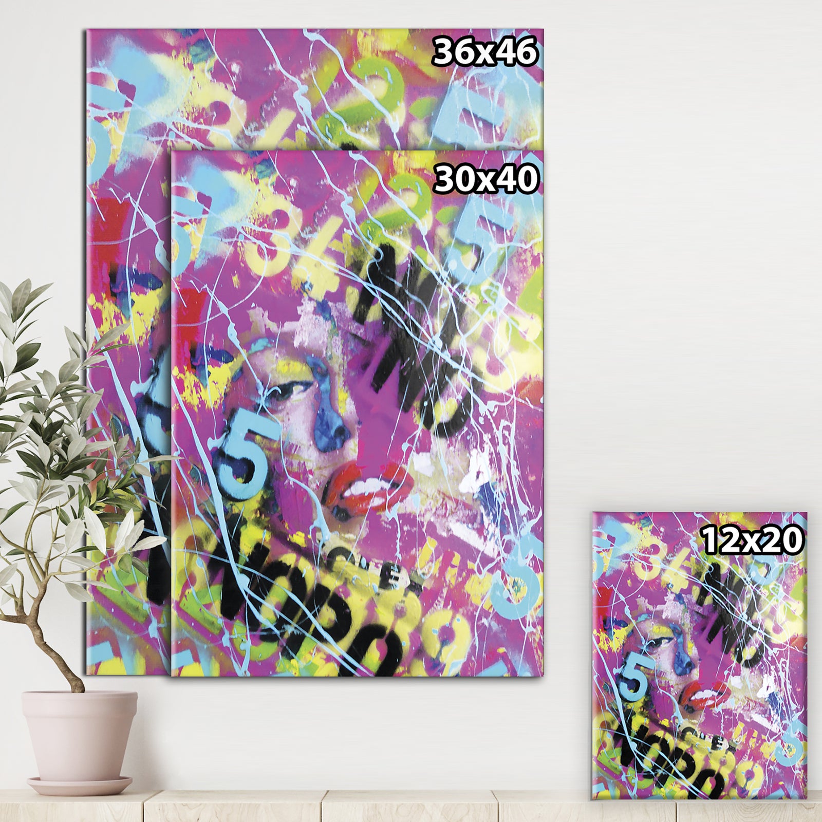 Old Style Newspaper Street Art Collage X - Modern & Contemporary Premium Canvas Wall Art