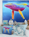 Humpback Whale - Rainbow - Nautical & Coastal Canvas Wall Art