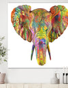 The Curated Nomad 'Rainbow Elephant - Modern and Contemporary Canvas Art Print