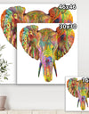 The Curated Nomad 'Rainbow Elephant - Modern and Contemporary Canvas Art Print