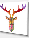 Rainbow Antlers - Modern & Contemporary Canvas Artwork