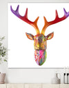 Rainbow Antlers - Modern & Contemporary Canvas Artwork