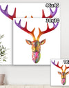 Rainbow Antlers - Modern & Contemporary Canvas Artwork