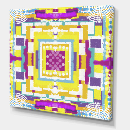 Boxed Out Small - Mid-Century Modern Gallery-wrapped Canvas