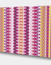 Yellow And Purple Triangular Pattern - Mid-Century Modern Canvas Wall Art