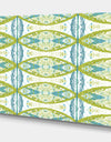 Embossed Teal Pattern II - Mid-Century Modern Gallery-wrapped Canvas