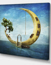 Home Sweet Moon - Modern & Contemporary Canvas Artwork
