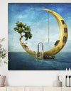 Home Sweet Moon - Modern & Contemporary Canvas Artwork