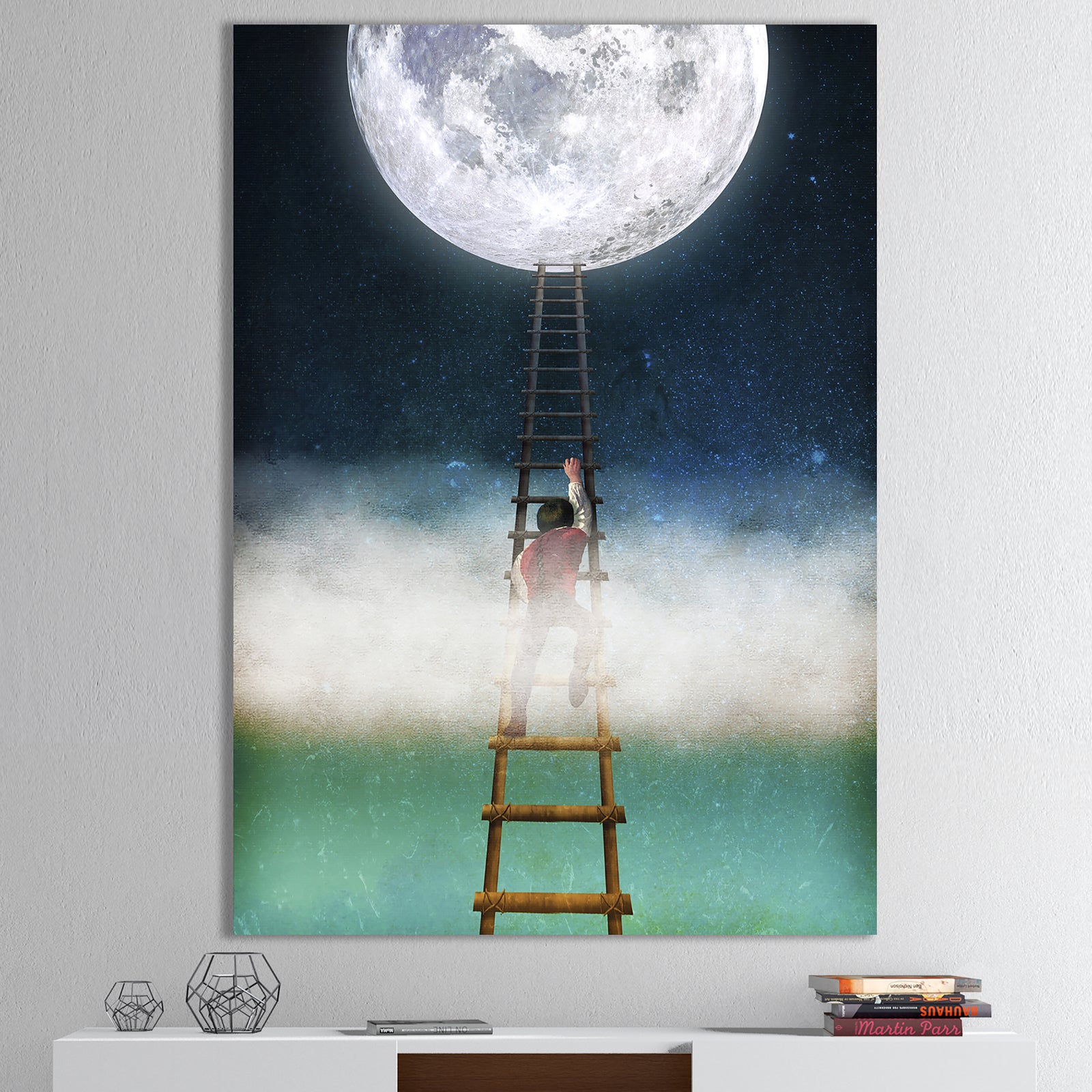 Reach for the Moon - Modern & Contemporary Premium Canvas Wall Art