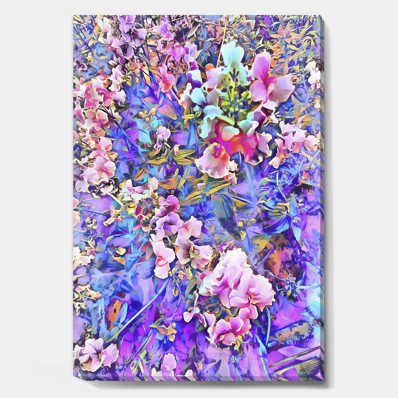 Pink and Blue Fusion - Cottage Gallery-wrapped Canvas