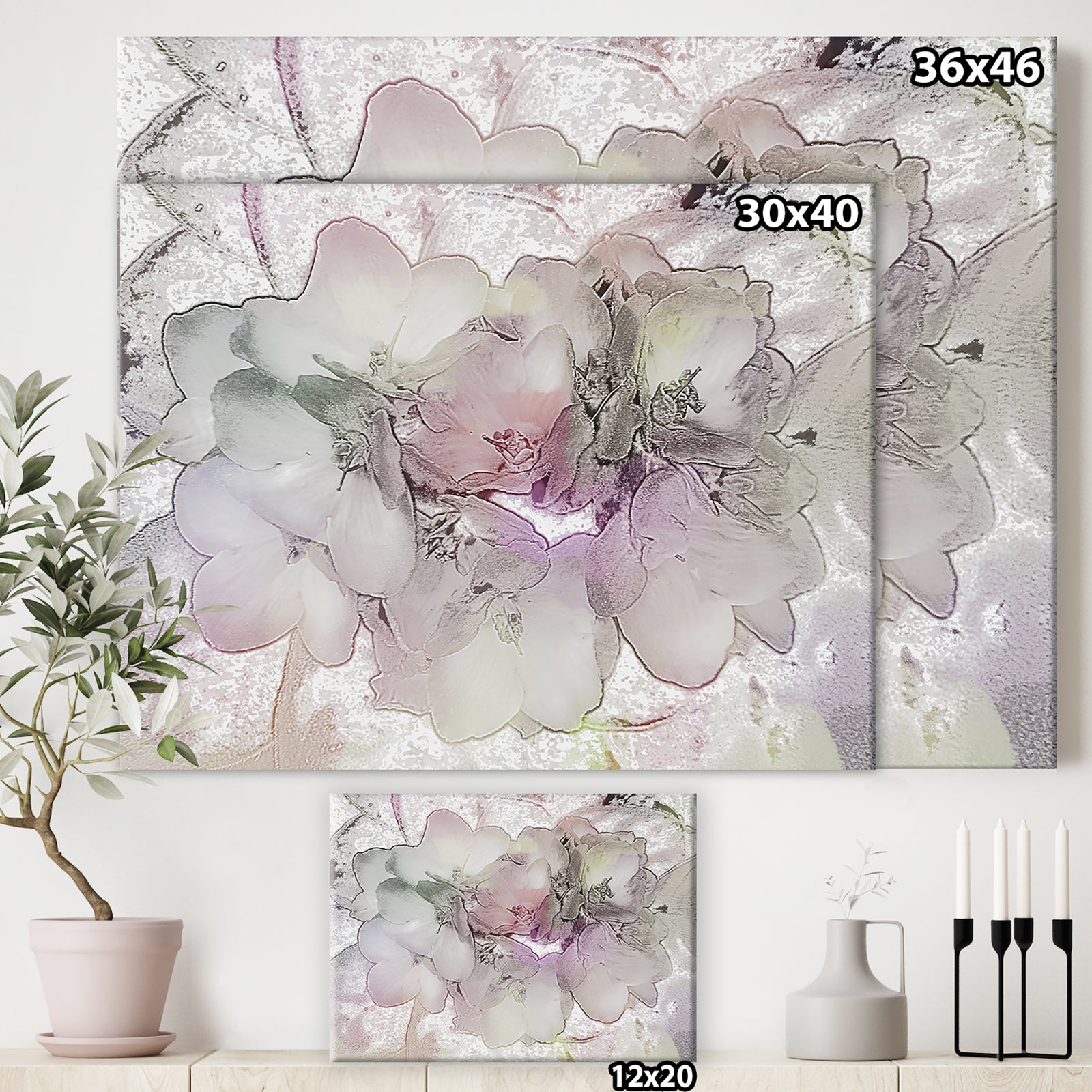 Violets Are Not Always Blue - Cottage Premium Canvas Wall Art