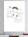 Happy Rainbow Clouds - Modern & Contemporary Canvas Art Print
