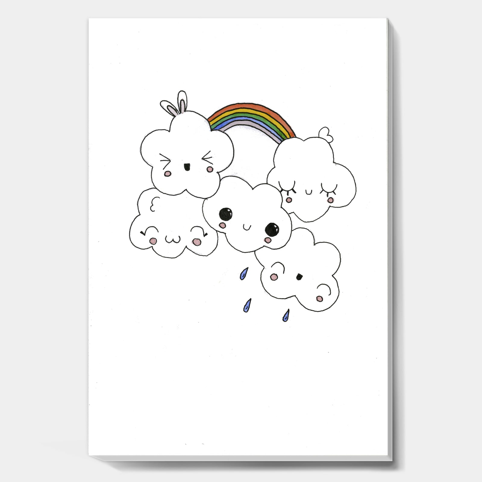 Happy Rainbow Clouds - Modern & Contemporary Canvas Art Print