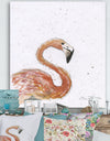 Pink Flamingo - Cottage Gallery-wrapped Canvas