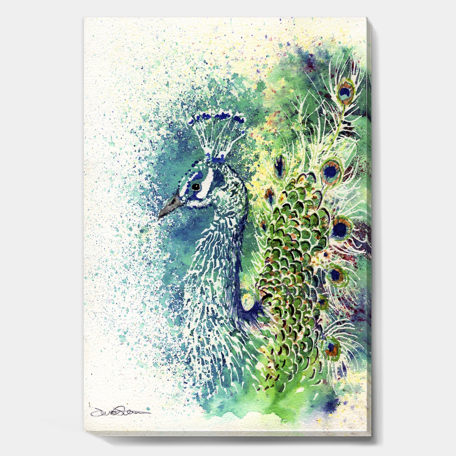 Peacock Bliss - Farmhouse Premium Canvas Wall Art