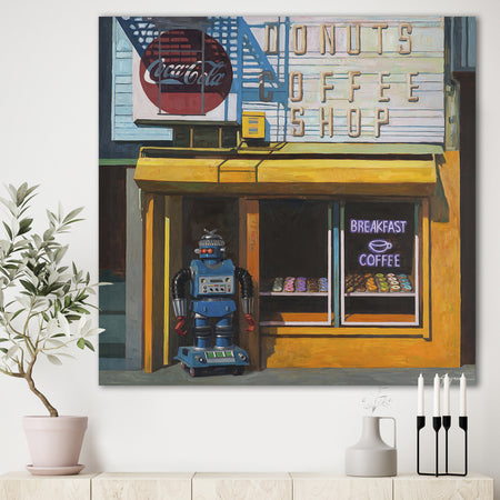 Blue Zeroid - Modern & Contemporary Premium Canvas Wall Art