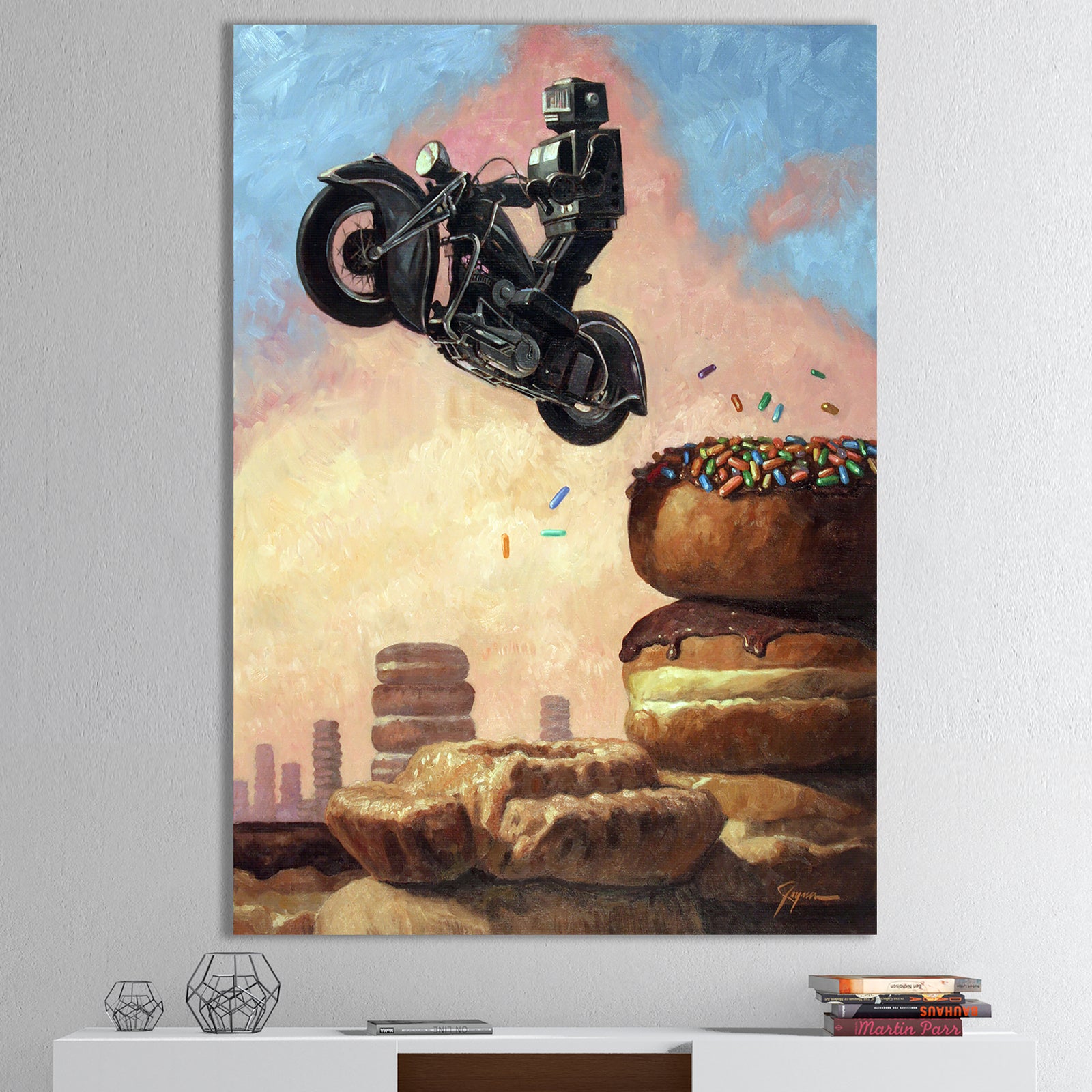 Dark Rider Again - Modern & Contemporary Canvas Art Print