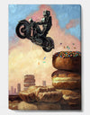 Dark Rider Again - Modern & Contemporary Canvas Art Print