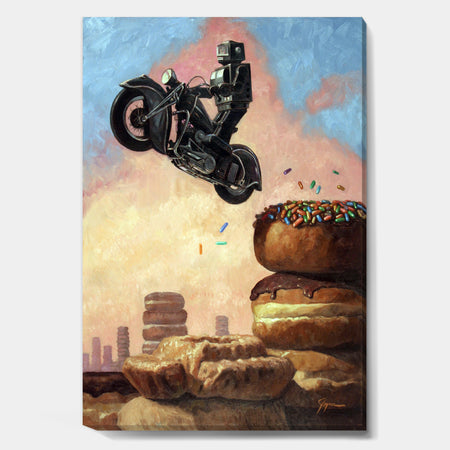 Dark Rider Again - Modern & Contemporary Canvas Art Print