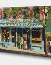 Robot Donut Bakery - Modern & Contemporary Gallery-wrapped Canvas