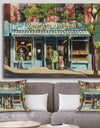 Robot Donut Bakery - Modern & Contemporary Gallery-wrapped Canvas