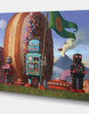 Landing Party 7 - Modern & Contemporary Canvas Art Print