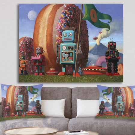 Landing Party 7 - Modern & Contemporary Canvas Art Print