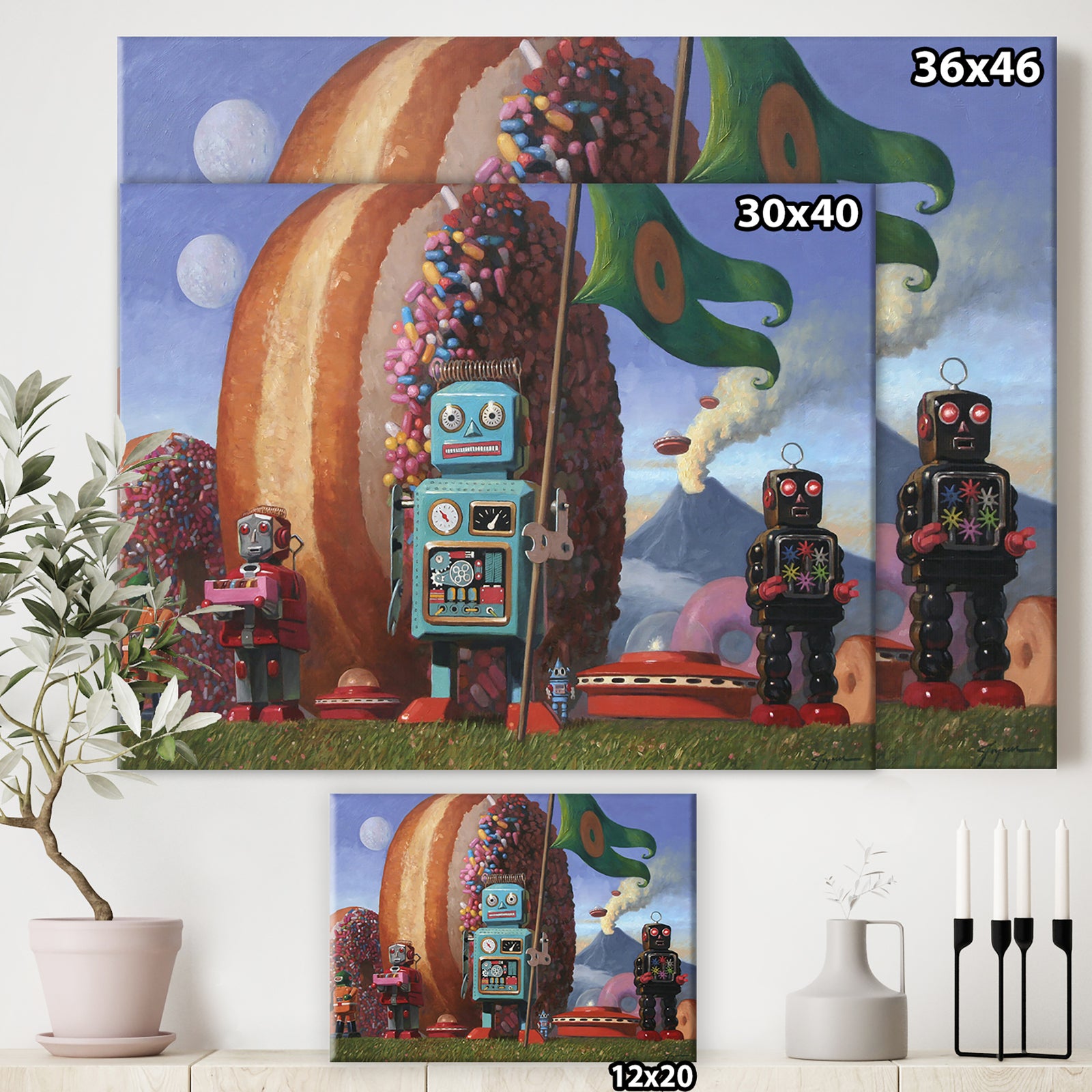 Landing Party 7 - Modern & Contemporary Canvas Art Print