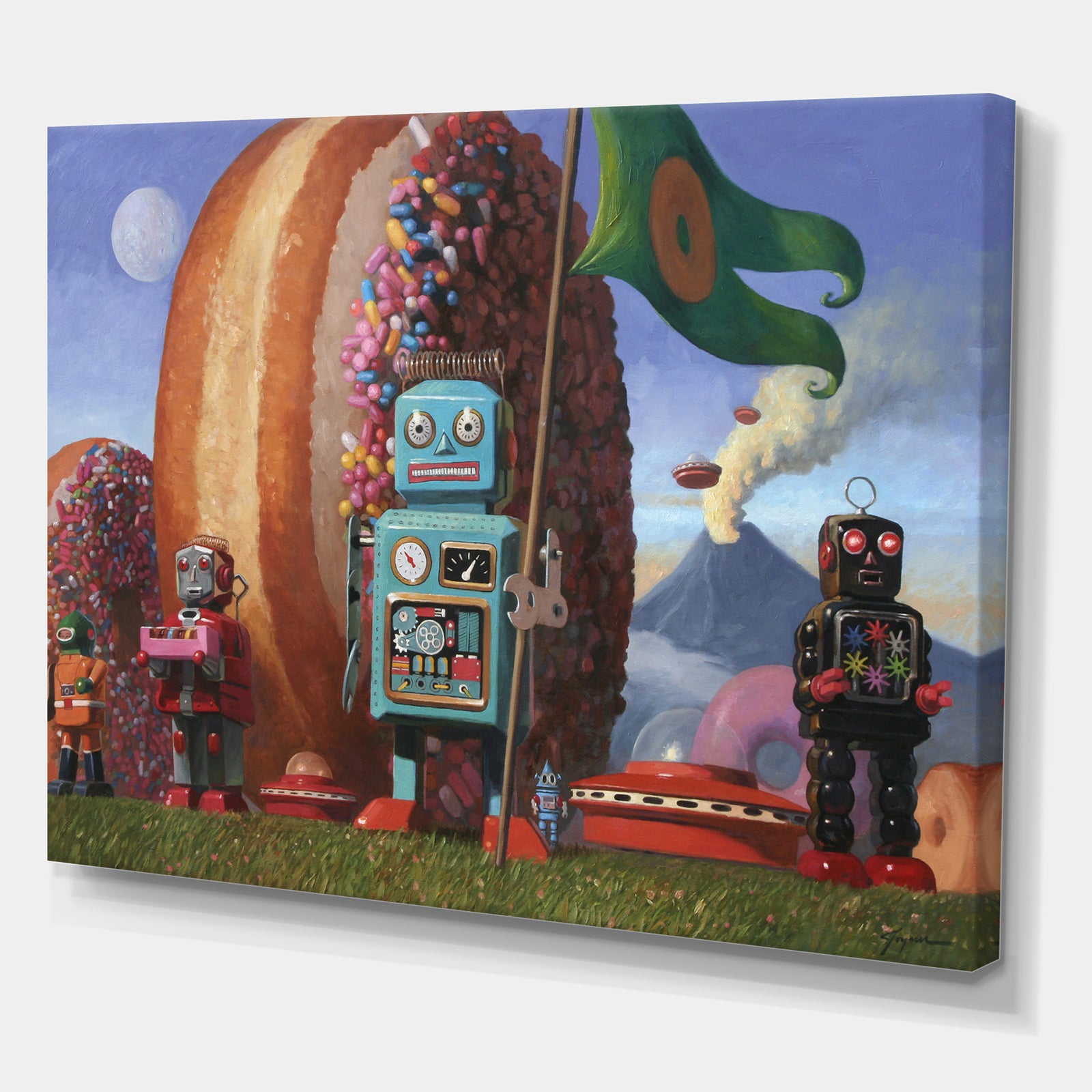Landing Party 7 - Modern & Contemporary Canvas Art Print