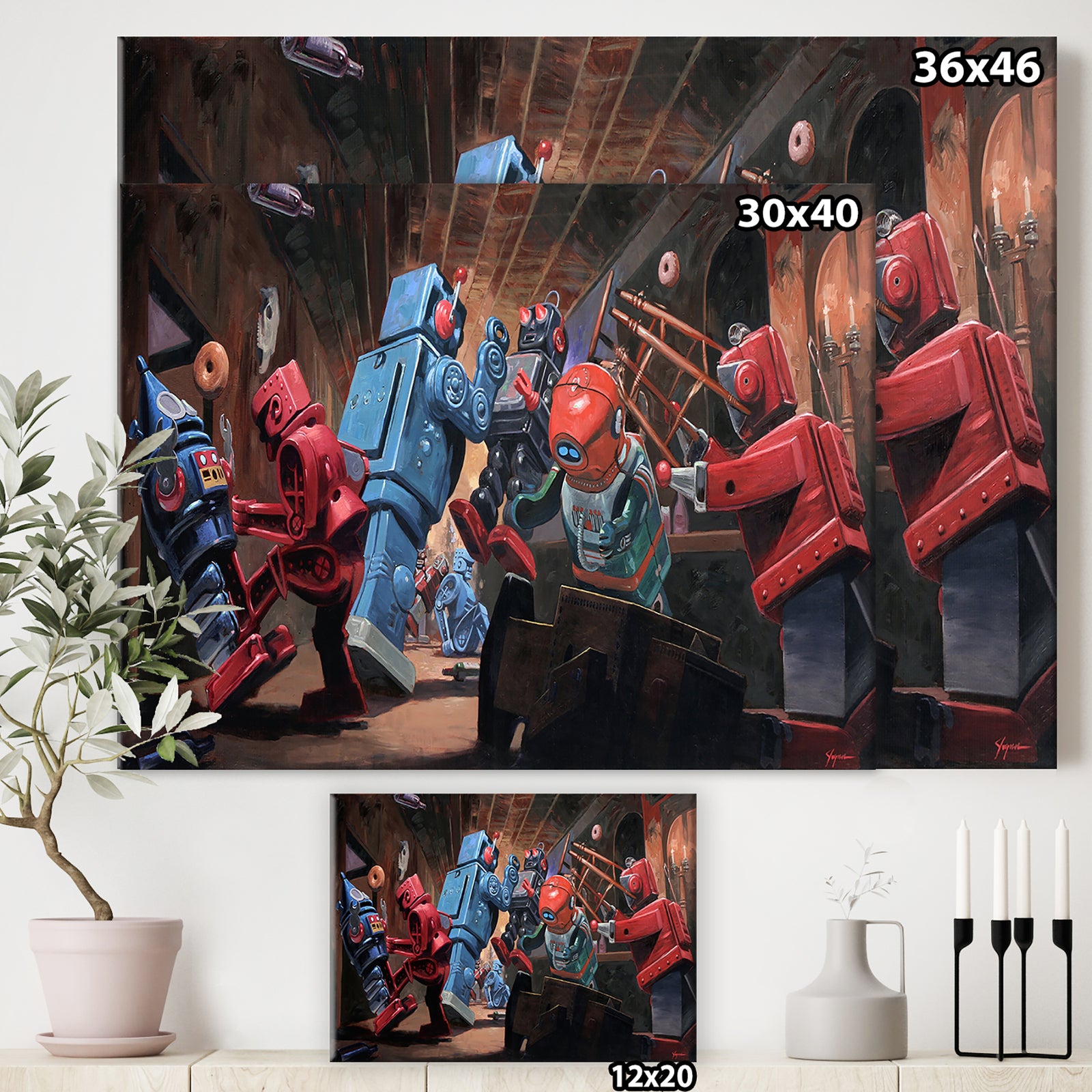 Malfunction Mute - Modern & Contemporary Canvas Wall Art