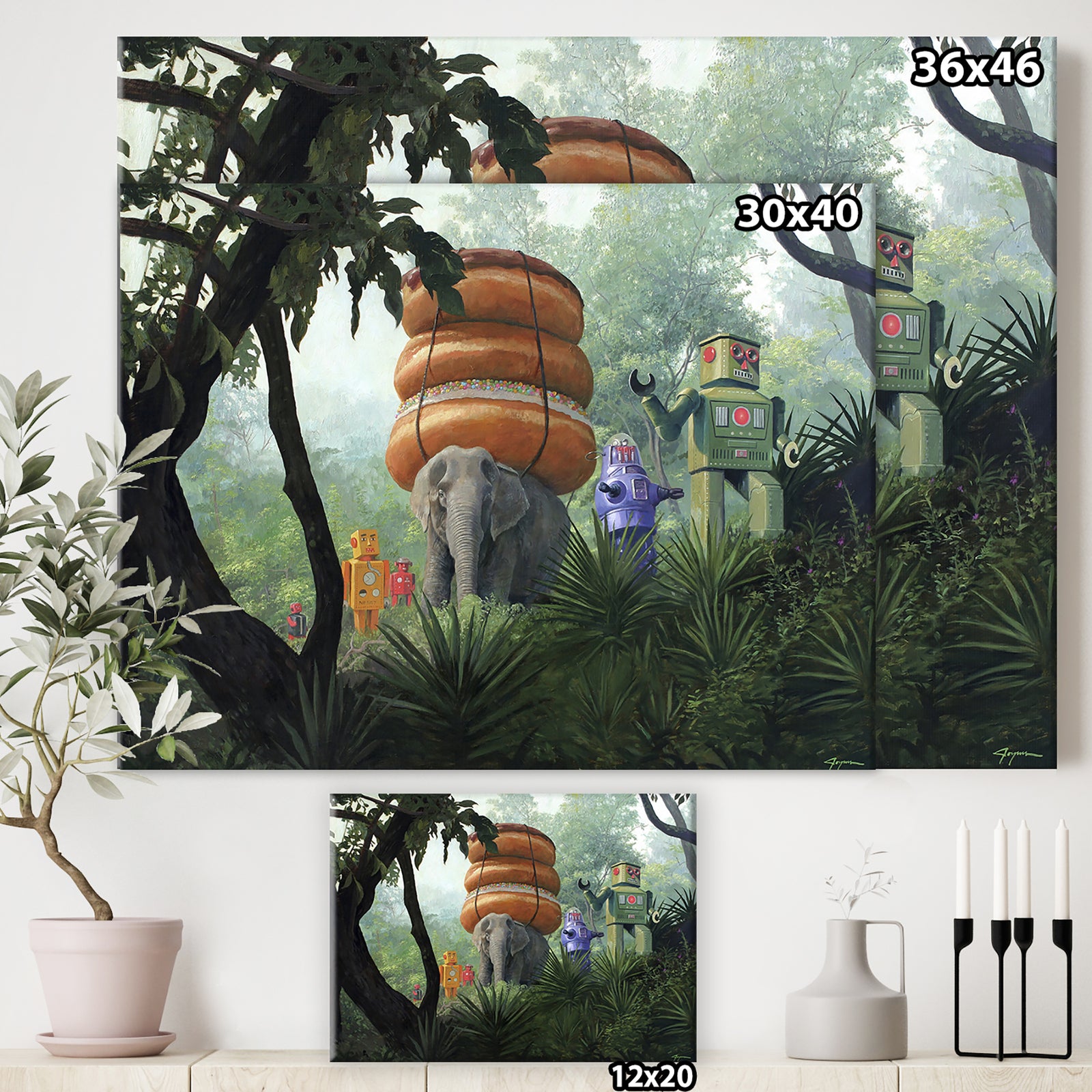 On Tiger Mountain - Modern & Contemporary Canvas Art Print