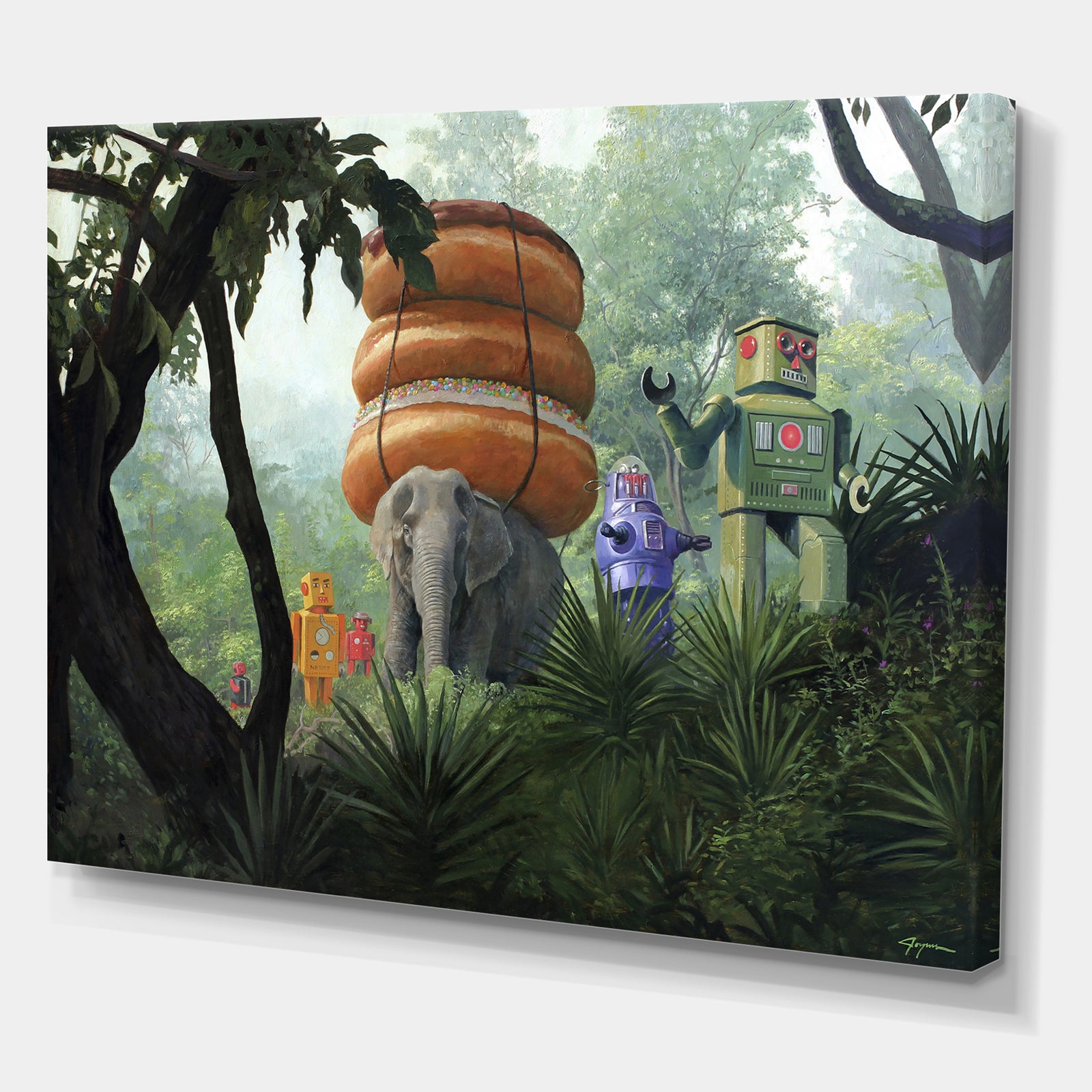 On Tiger Mountain - Modern & Contemporary Canvas Art Print