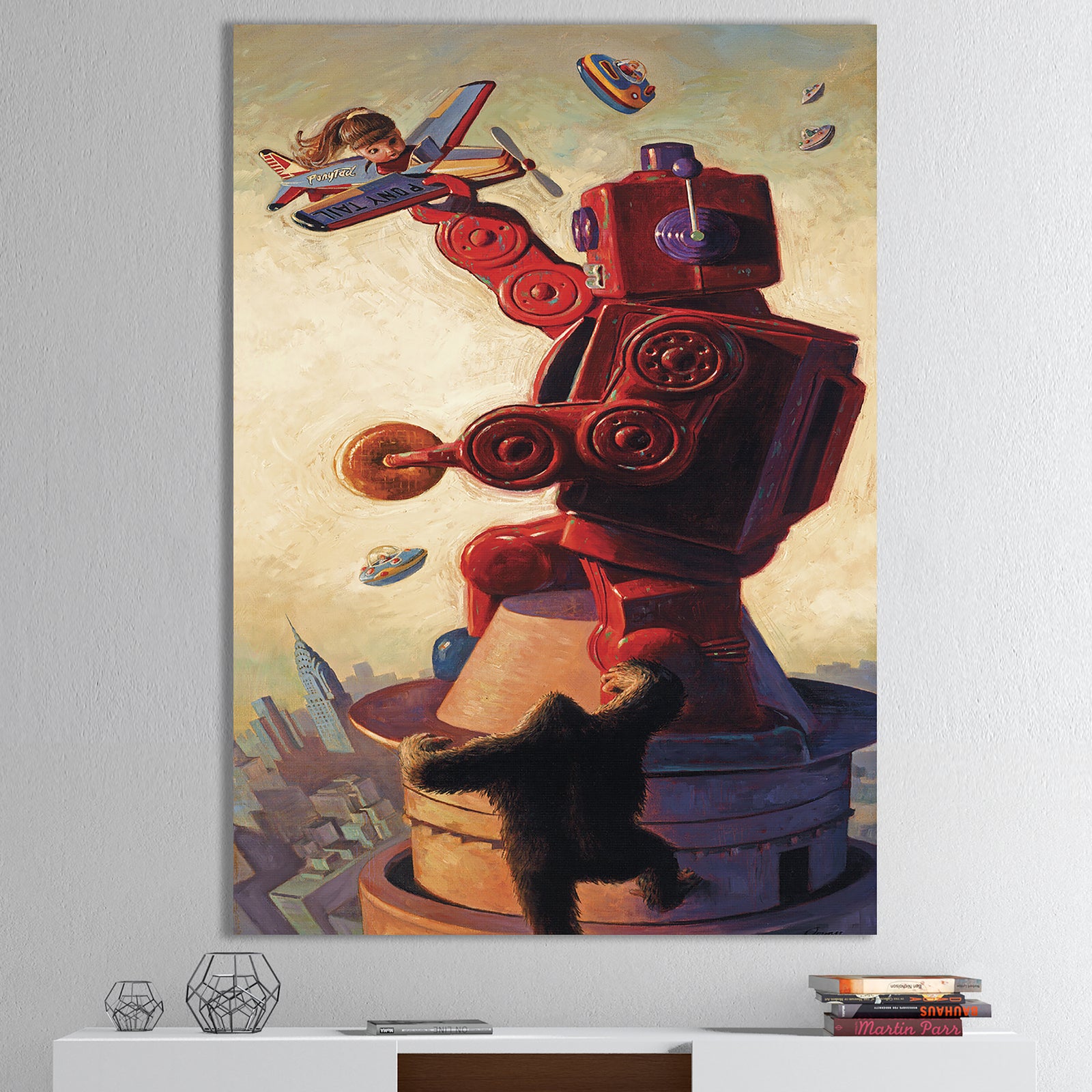 King Kong Robot - Modern & Contemporary Premium Canvas Wall Art